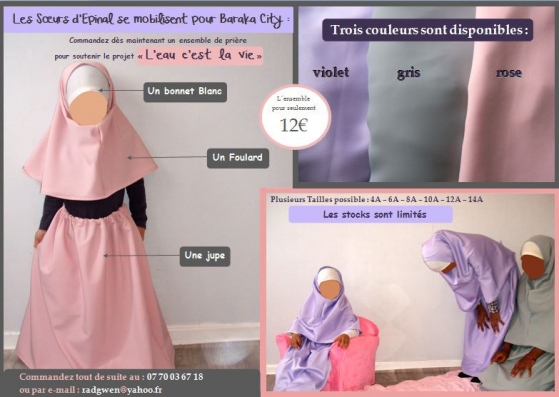 Une très belle initiative des soeurs d'EPINAL (88000) afin de soutenir le projet 