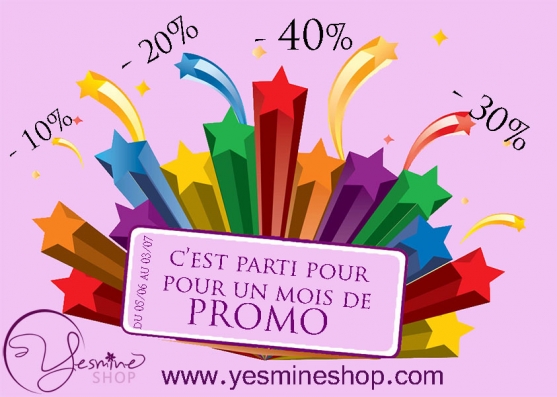 C'est parti pour un bon mois de promo ! Tous les articles soldés en un seul clic : http://www.yesmineshop.com/35-promo-