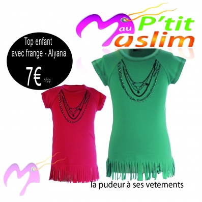 Top pour fille de 2ans à 12ans