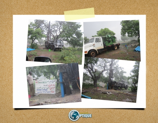 Assalam aleykoum 
Aujourdhui l'équipe de Nouvelle optique s'est rendue au village de la commune de NOBOLE sur la route du Ghana.
C est sous une grosse averse que nous avons supervisé l'avancée du forage du puits AbouOubeyda Ibn Jarrah.https://www.facebook.com/nouvelle.optique