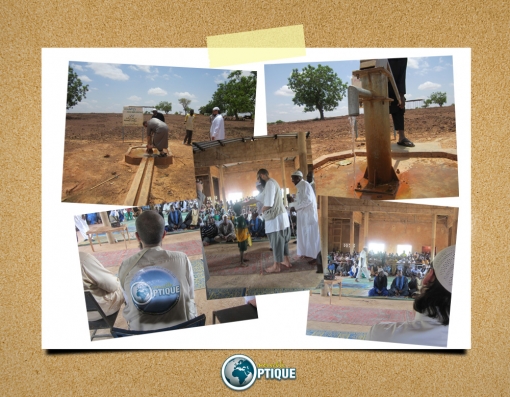 Assalam aleykoum 

aujourd'hui Nouvelle optique s'est rendu dans la région de Gourcy où il y a un an déjà nous avions foré le puits Omar ibn Khattab qui est toujours en bon état et facilite beaucoup ses villageois...
https://www.facebook.com/nouvelle.optique/posts/533558503368632