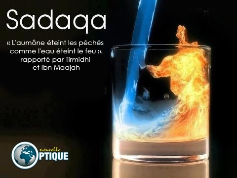 D'après Mouadh Ibn Jabal (qu'Allah l'agrée), le Prophète (que la prière d'Allah et son salut soient sur lui) a dit: « L'aumône éteint les péchés comme l'eau éteint le feu ».
(Rapporté par Ibn Maja dans ses Sounan n°3973 et authentifié par Cheikh Albani dans sa correctio