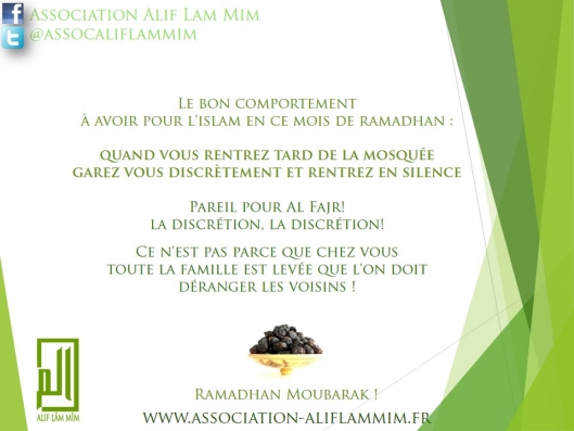 Petit conseil à partager autour de soi !