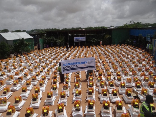 Ramadhan, Solidarité. Distribution par Ummah welfare trust