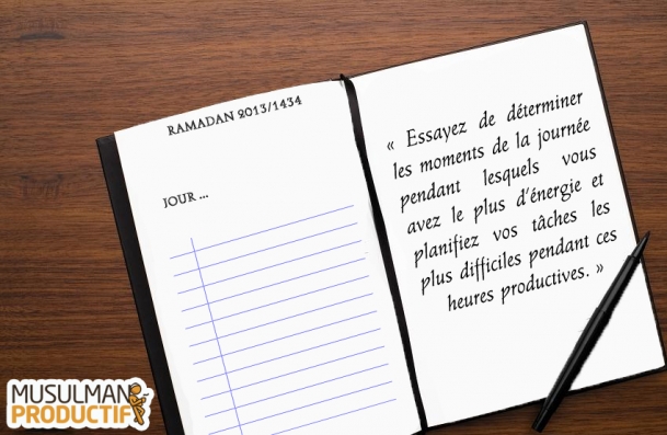 Astuce Ramadan productif jour#15