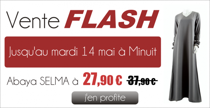 Vente flash abaya Selma Sianat à 27,90 euros
