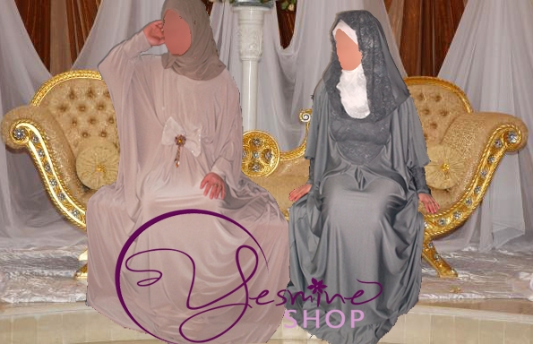 Les abayas Nouha et Souha, articles phares de la boutique en ce moment (avec les abaya officier). http://www.yesmineshop.com/4-abaya.