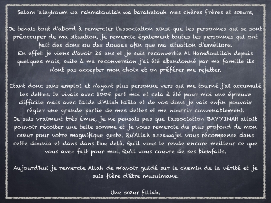 La sœur a tenu à vous laisser un petit message !!