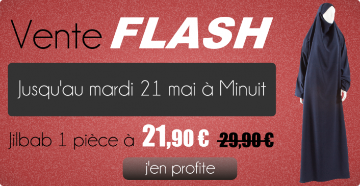 Vente Flash: Jilbab une pièce en microfibre SIANAT à 21,90 euros au lieu de 29,90 euros jusqu'à mardi Minuit!