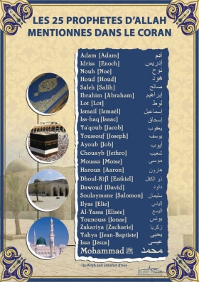 les 25 prophètes alayhim salam