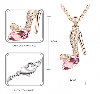 Un superbe collier plaqué or talon aiguille en cristal de swarovski qui mettra votre féminité en valeur.

Collier composé d'un pendentif en Cristal Rose de Swarovski et d'une chaine de 42 cm ( + chainette de réglage )

http://www.merveilledebijoux.fr/fr/colliers/87-colliers-cristal-swarovs