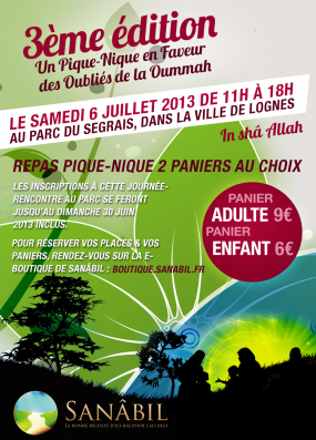 ~ Un pique-nique en faveur des oubliés de la oummah ~